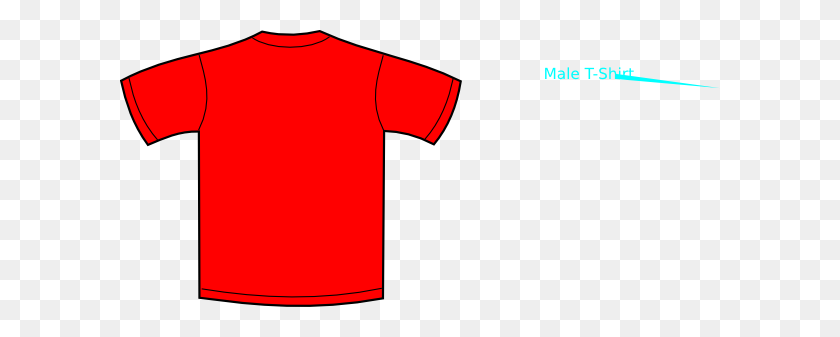 600x277 Red T Shirt Clip Art - Red Shirt PNG