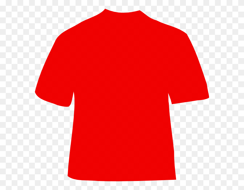 600x594 Red T Shirt Cliparts - Long Sleeve Clipart