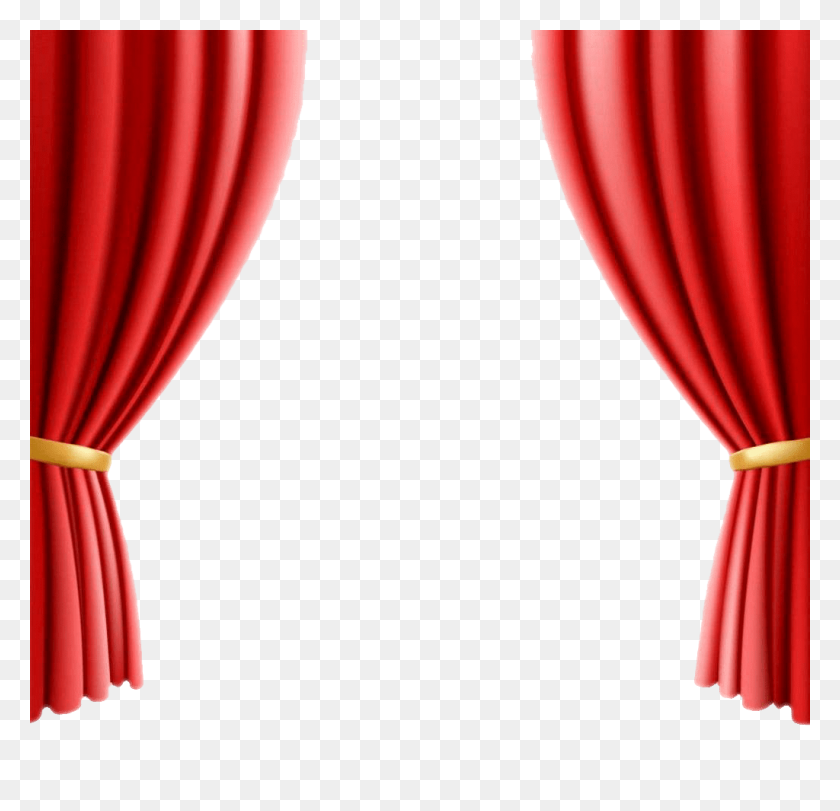 1024x987 Red Theater Curtain Clipart - Stage Curtains PNG
