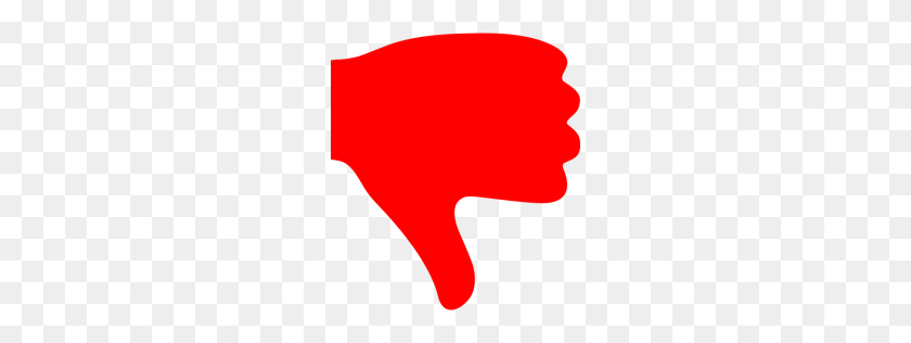 256x256 Red Thumbs Down Icon - Thumbs Down PNG