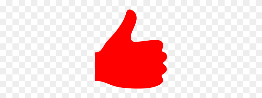 256x256 Red Thumbs Up Icon - Two Thumbs Up Clipart