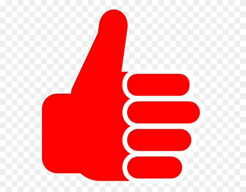 558x598 Red Thumbsup Cliparts Descargar - Thumbs Up Clipart Png