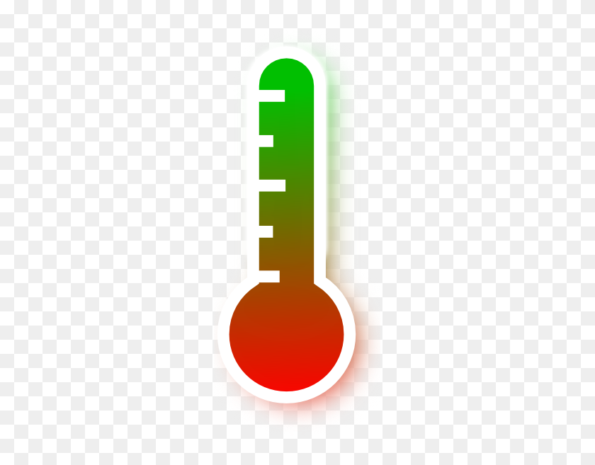 288x597 Red To Green Gradient Thermometer Png Clip Arts For Web - Thermometer PNG