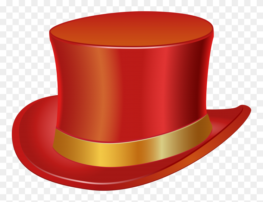 8000x6006 Красный Цилиндр Png Клипарт - Красная Шляпа Клипарт
