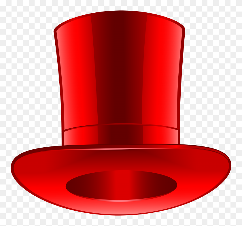 8000x7435 Красный Цилиндр Png Клипарт - Красная Шляпа Png
