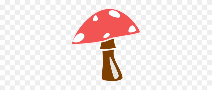 282x298 Red Top Mushroom No Letter Clip Art - Mushroom Clipart