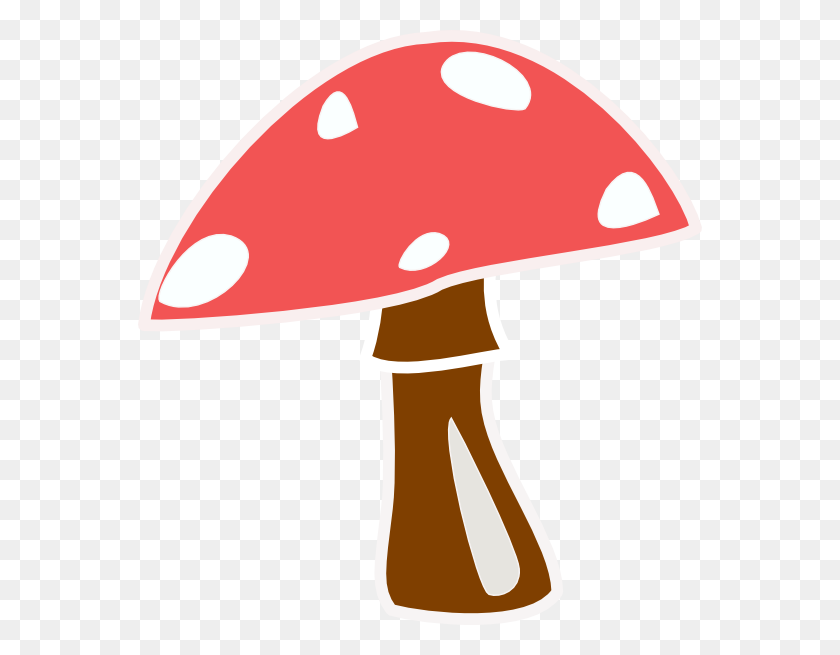 564x595 Red Top Mushroom No Letter Clip Art - Letter T Clipart