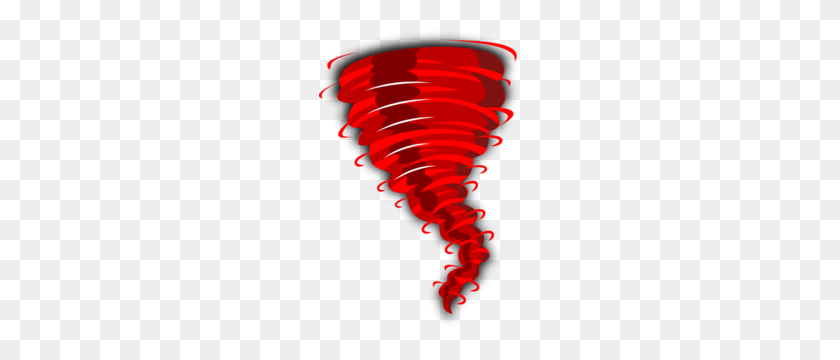201x300 Red Tornado Clip Art - Tornado Clipart
