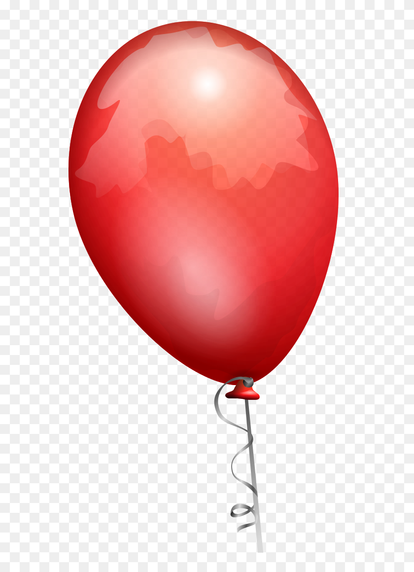 600x1100 Red Toy Balloon - Red Balloon Clipart