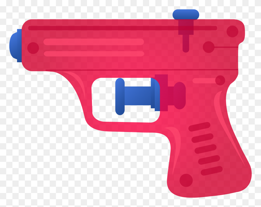 6232x4841 Red Toy Squirt Gun - Water Gun Clipart