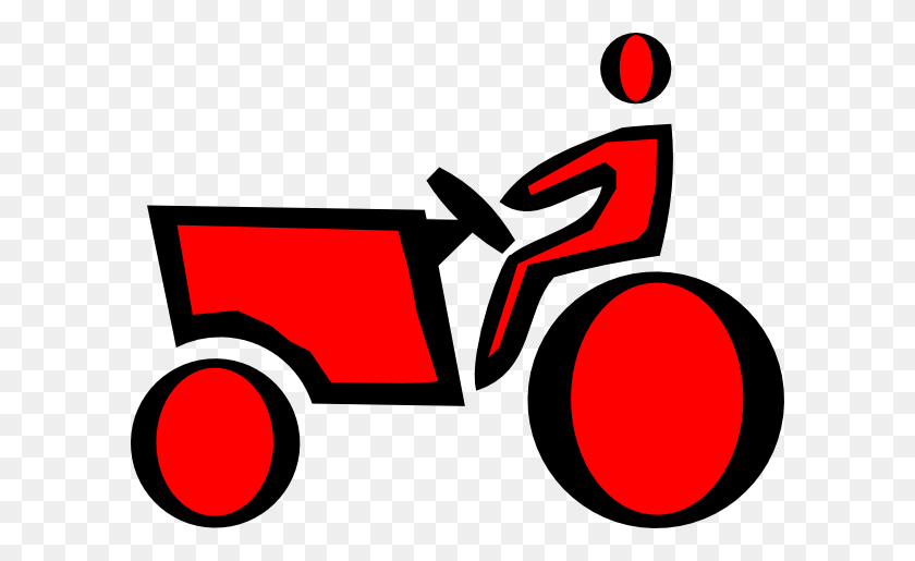 600x455 Red Tractor Clip Art - Farm Tractor Clipart