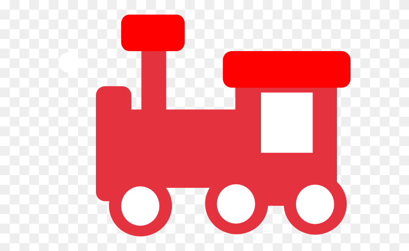 600x456 Красный Поезд Заглушил Картинки - Железнодорожный Вокзал Клипарт