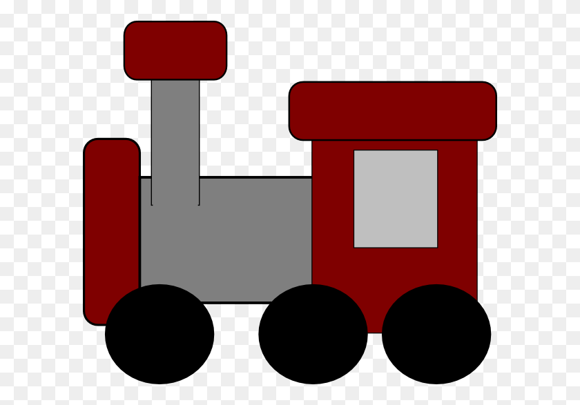 600x527 Red Train Png Clip Arts For Web - Train Clipart PNG