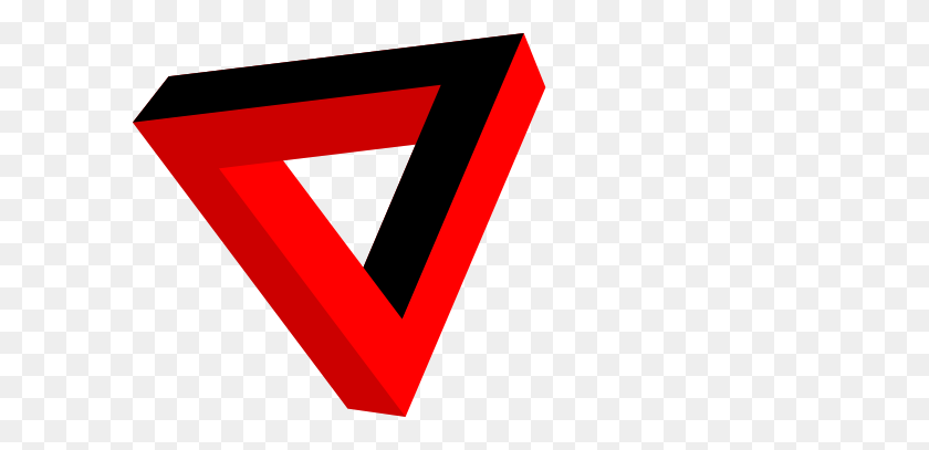 600x347 Красный Треугольник Клипарт - Красный Треугольник Png