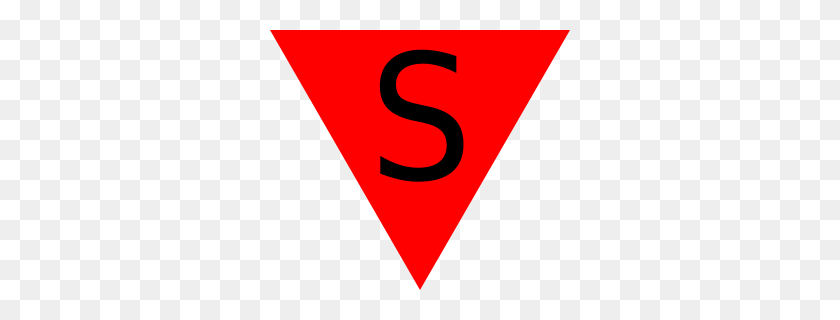 300x260 Красный Треугольник Испанский Картинки - Испанский Язык Клипарт