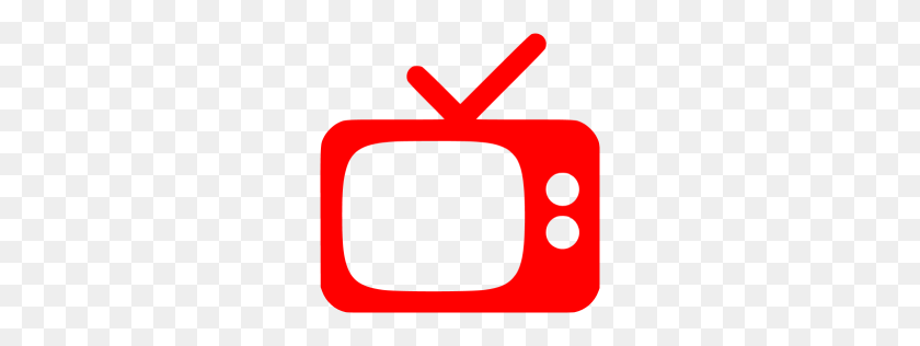 256x256 Red Tv Icon - Tv Icon PNG