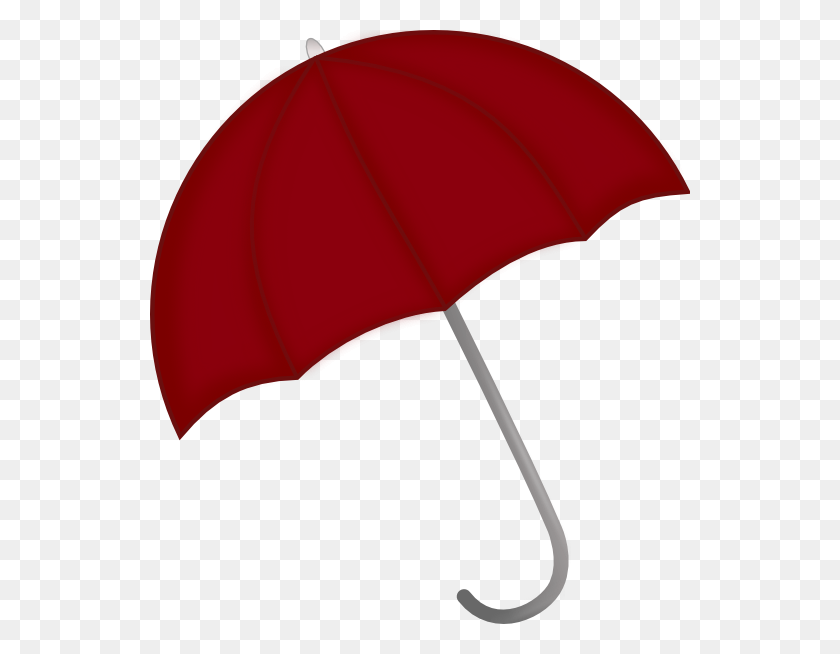 540x594 Red Umbrella Clip Art - Umbrella Clipart