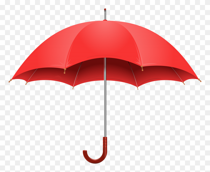 8000x6423 Red Umbrella Png Clip Art - Umbrella Clipart