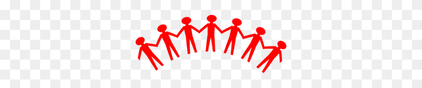 300x117 Red Unity People Clip Art - Unity Clipart