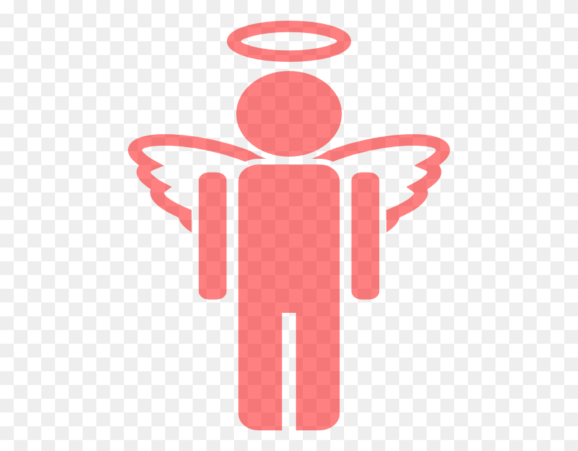 468x596 Red Unknown Angel Clip Art - Unknown Clipart