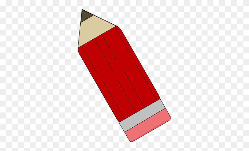 316x450 Red Upside Down Pencil Clip Art - Upside Down Clipart