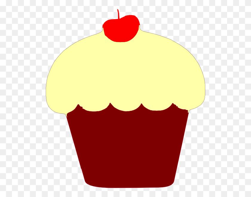 534x600 Red Velvet Cupcake Clip Arts Download - Cupcake Clip Art