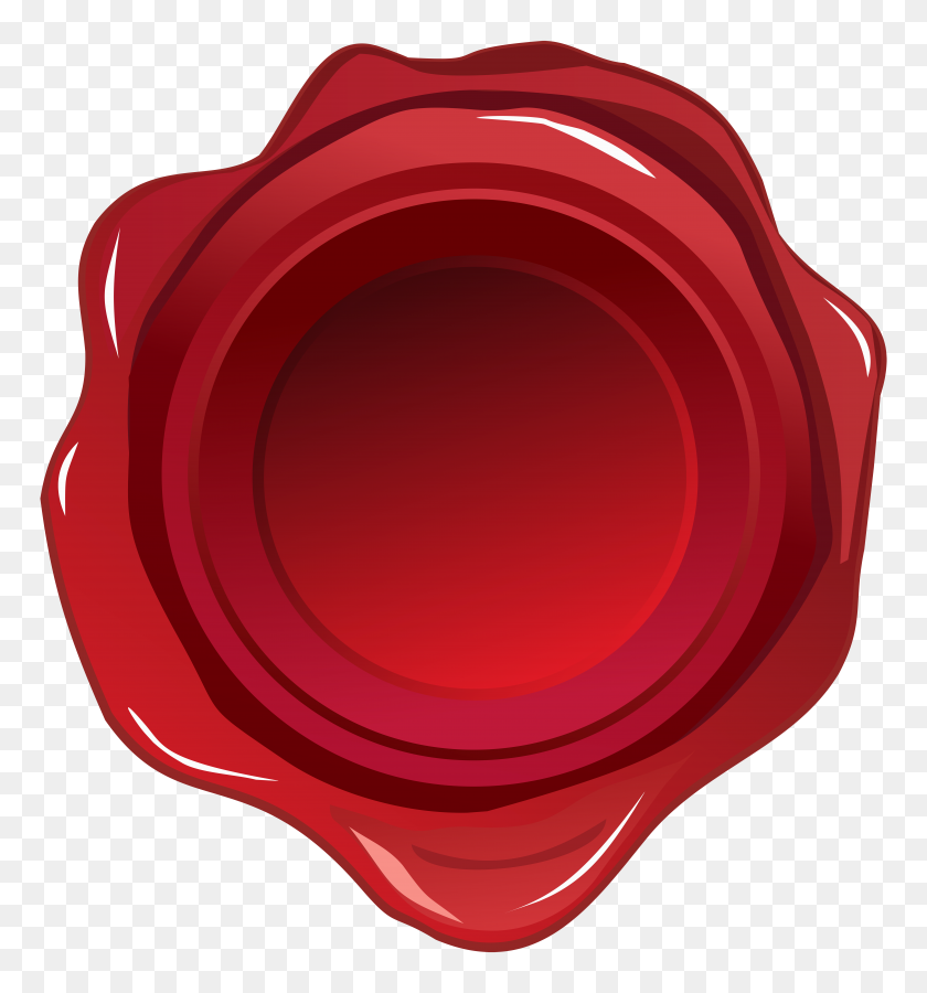 7423x8000 Red Wax Seal Png Clip Art - Wax Seal Clipart