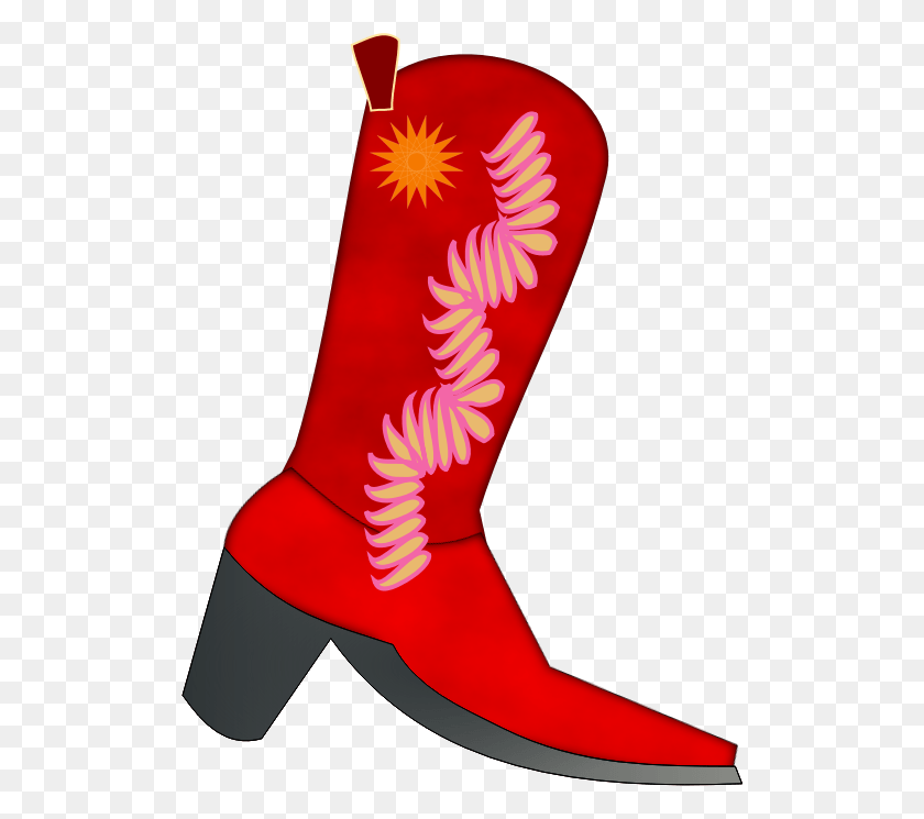 510x685 Red Western Cliparts - Cowboy Boots Clipart Black And White