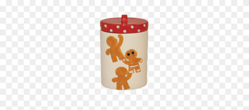 799x320 Red White Gingerbread Man Ceramic Cookie Jar - Cookie Jar PNG