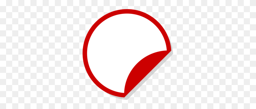 297x299 Red White Sticker Shadow Ii Clip Art - Price Sticker PNG