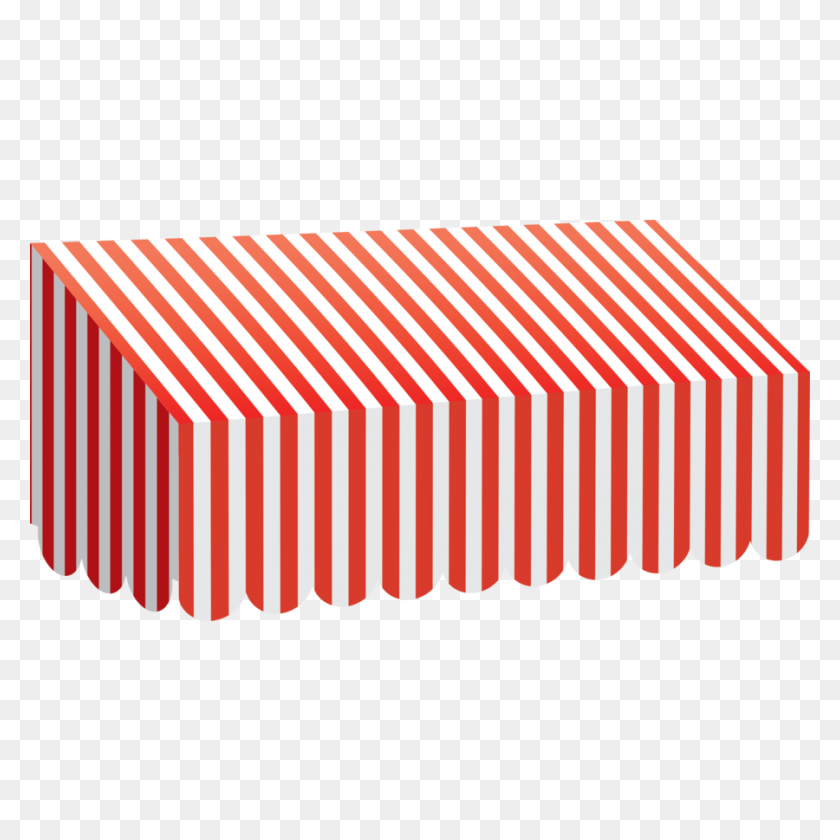 900x900 Red White Stripes Awning - Red Stripe PNG