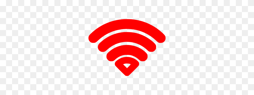 256x256 Красный Значок Wi-Fi - Значок Wi-Fi Png