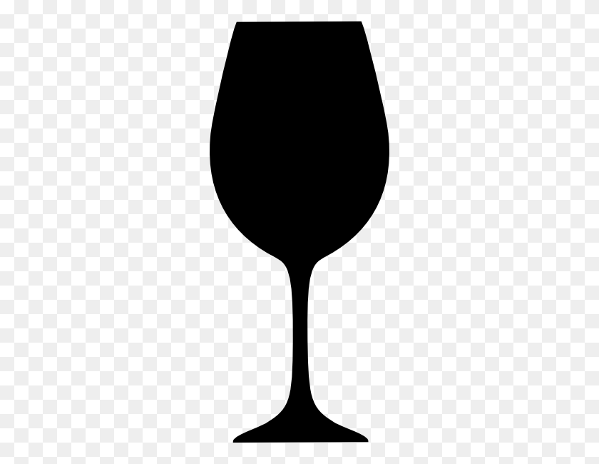 252x590 Red Wine Glass Clipart - Red Wine Clipart