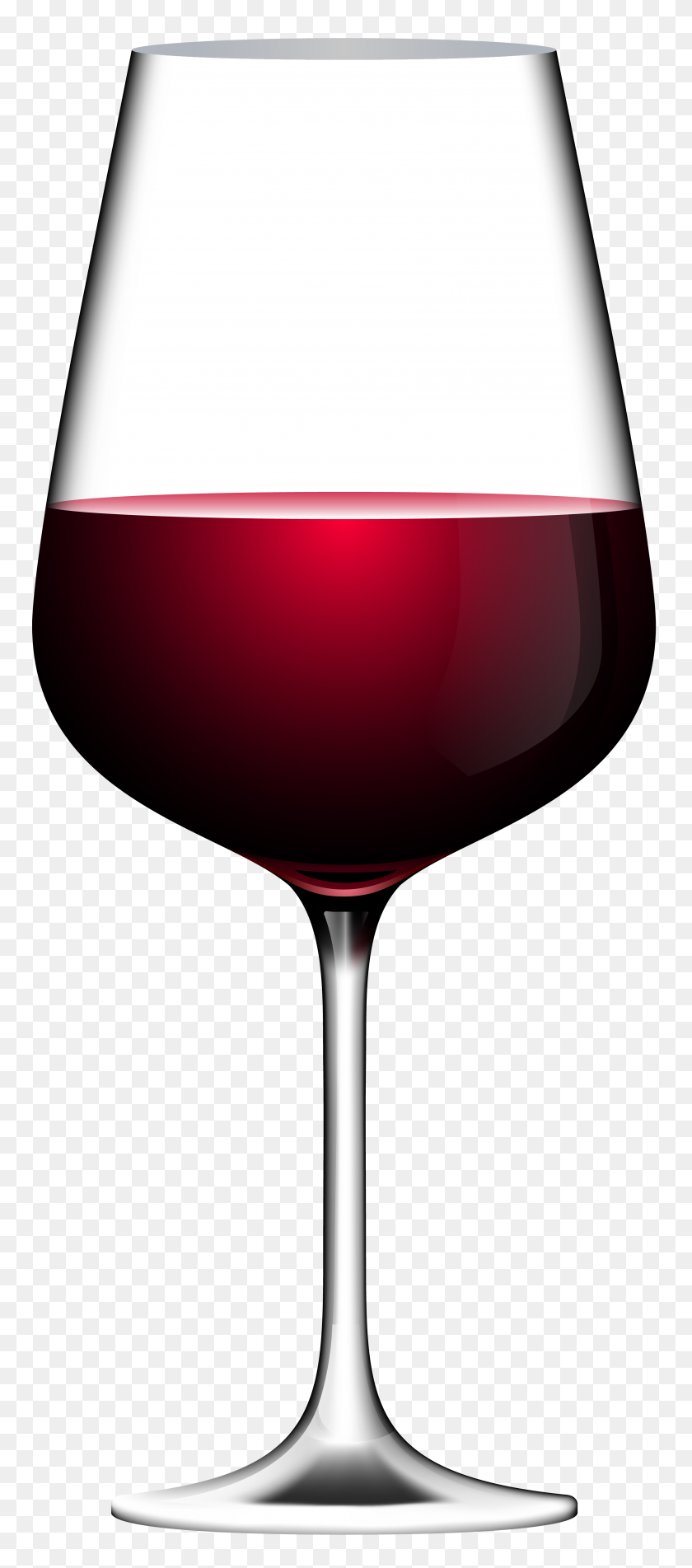 3384x8000 Red Wine Glass Transparent Clip Art - Red Wine Glass Clipart