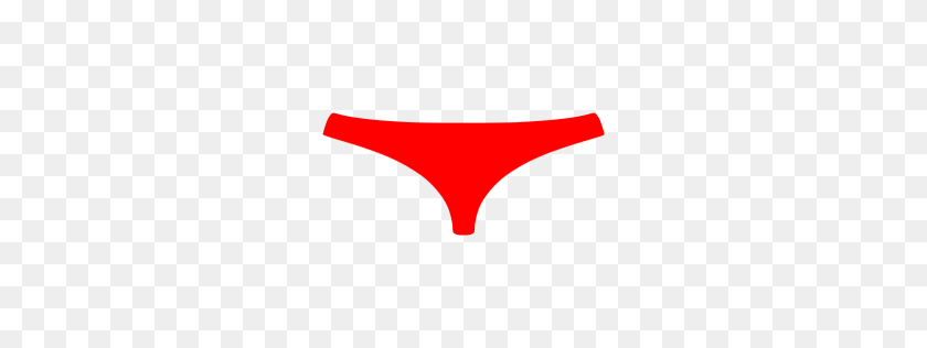 256x256 Red Womens Underwear Icon - Underwear PNG