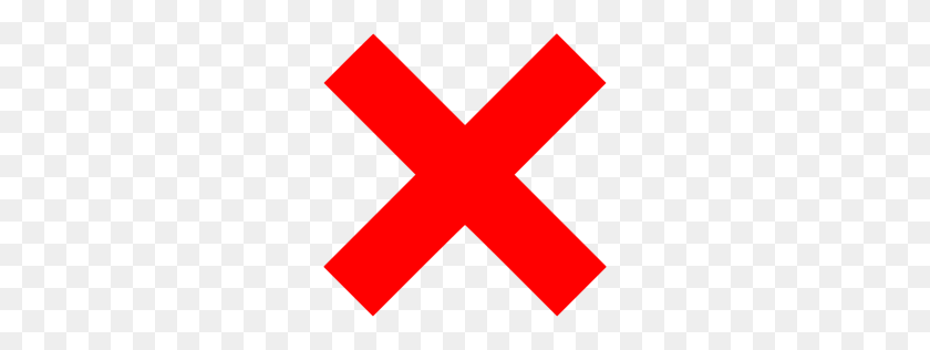 Red X Mark Icon - X Icon PNG