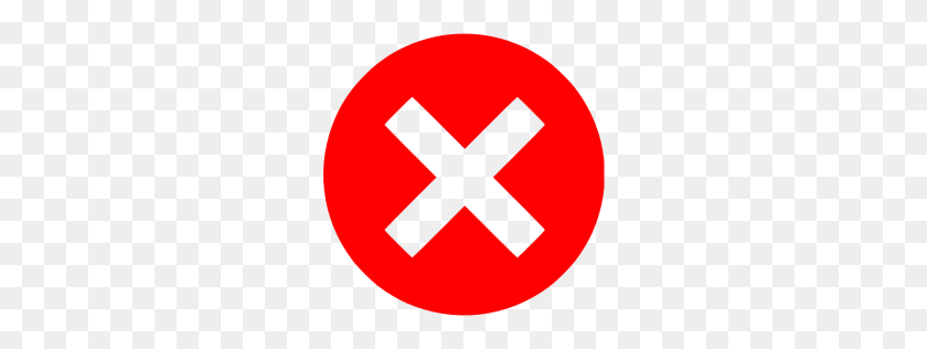 256x256 Red X Mark Icon - X Mark PNG