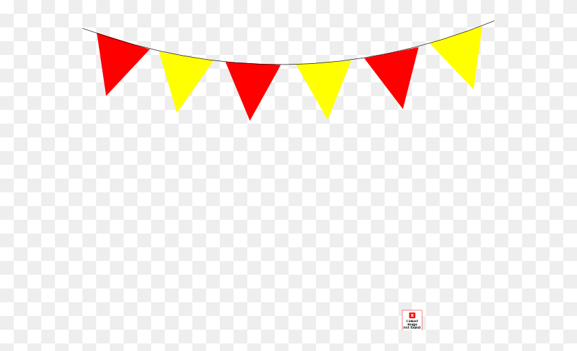 600x451 Redandyellowbanner Clipart - Bandera Amarilla Png