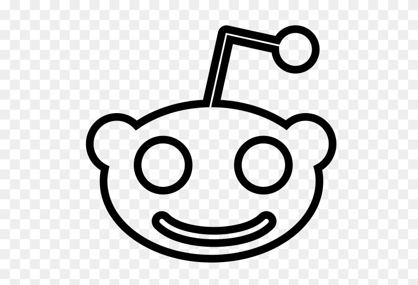 512x512 Reddit Alien, Значок Reddit С Png И Векторным Форматом Бесплатно - Reddit Icon Png
