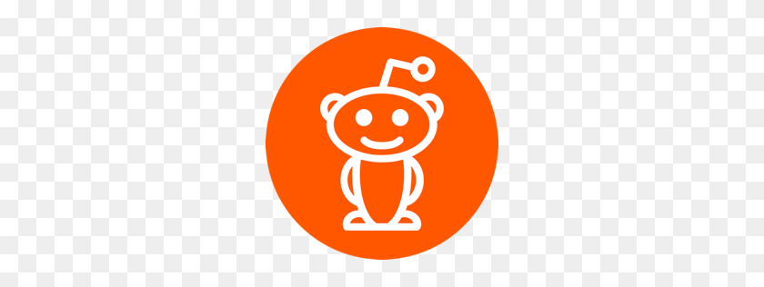 256x256 Reddit Icon Flat - Reddit Icon PNG