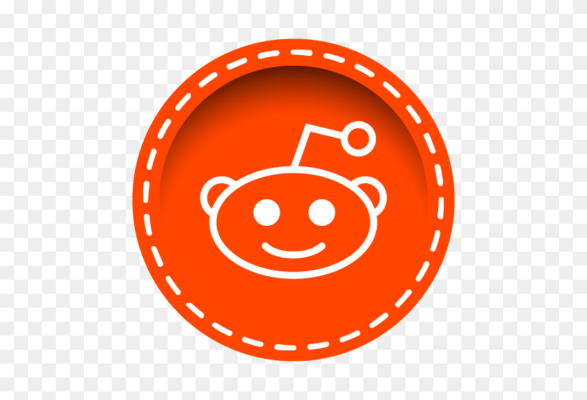 512x512 Значок Reddit Сшитый Набор Иконок Социальных Сетей Для Uiconstock - Реддит Png