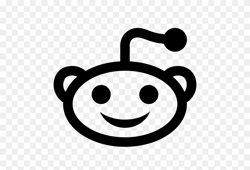 512x512 Reddit, Линейный, Плоский Значок С Png И Векторным Форматом Бесплатно - Reddit Png