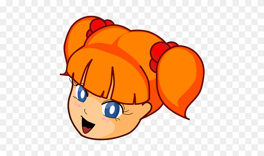 500x437 Redhead Anime Girl - Anime Eye PNG