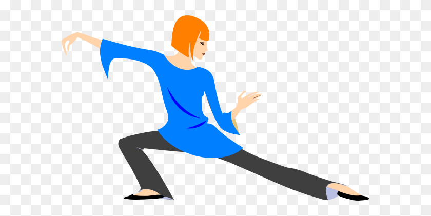 600x361 Pelirroja Mujer En Posición De Yoga Clipart - Yoga Ball Clipart