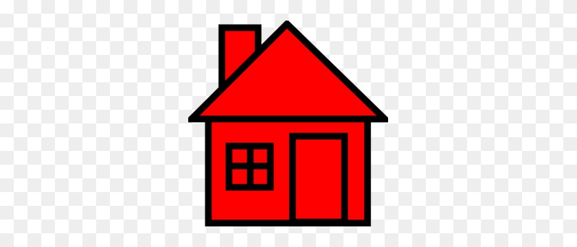 291x300 Redhouse Clip Art - House Clipart No Background