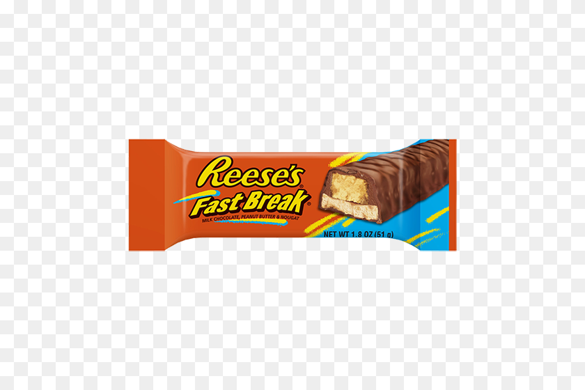 500x500 Reese's Fast Break Candy Bar Oz Gran Servicio, Dulces Frescos - Barra De Caramelo Png