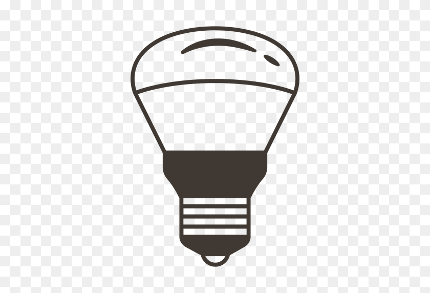 512x512 Reflector Light Bulb Stroke Icon - Bulb PNG