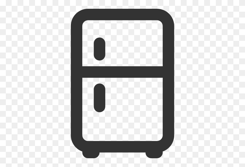512x512 Холодильник Png Черный И Белый Прозрачный Холодильник Черный - Холодильник Клипарт