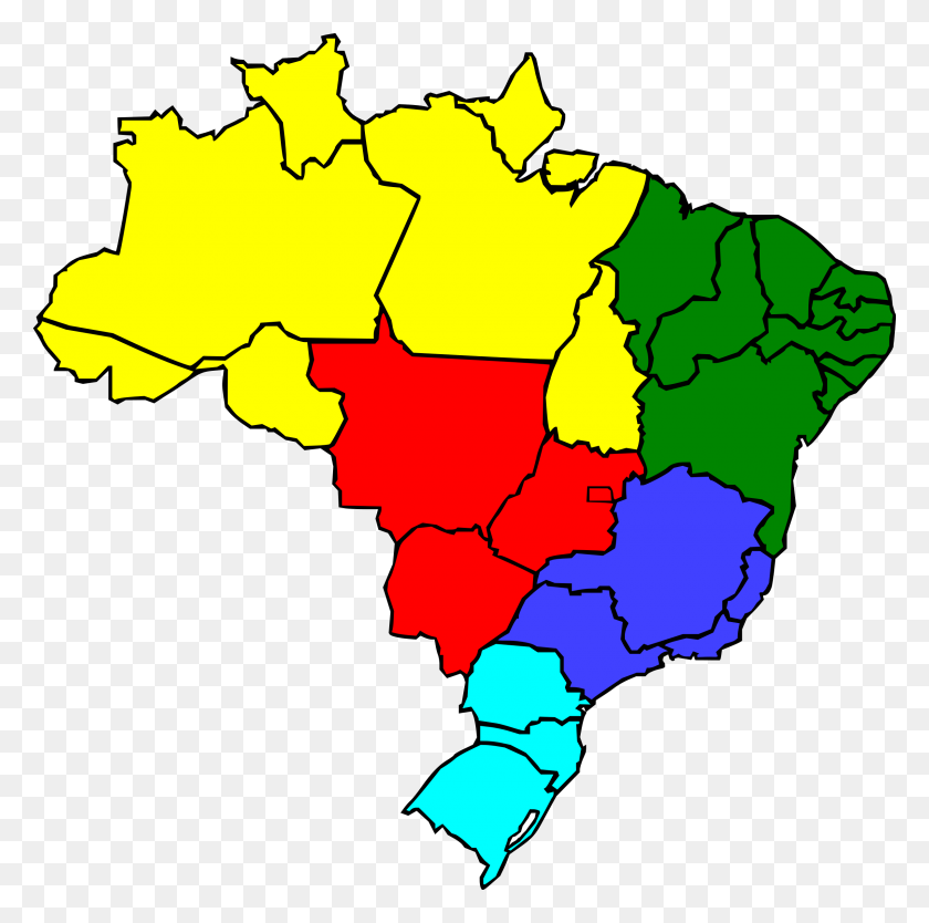 2400x2383 Region Clip Art Download - Brazil PNG