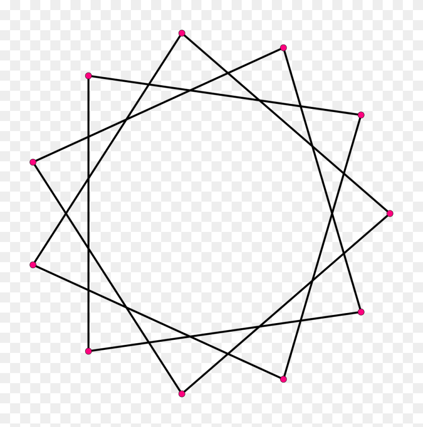 1014x1024 Правильный Многоугольник В Виде Звезды - Сетчатый Клипарт